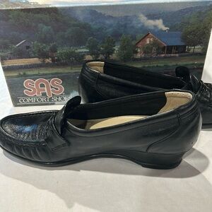 Sas Black Triple Comfort Shoes Size 7.5 Excellent Condition Size 7